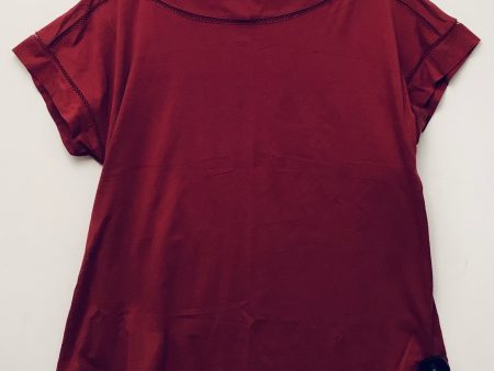 Top 3 4 Sleeve By Lane Bryant In Maroon, Size: 16 on Sale