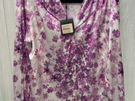 Blouse Luxury Designer By St. John In Floral Print, Size: 12 Online Sale